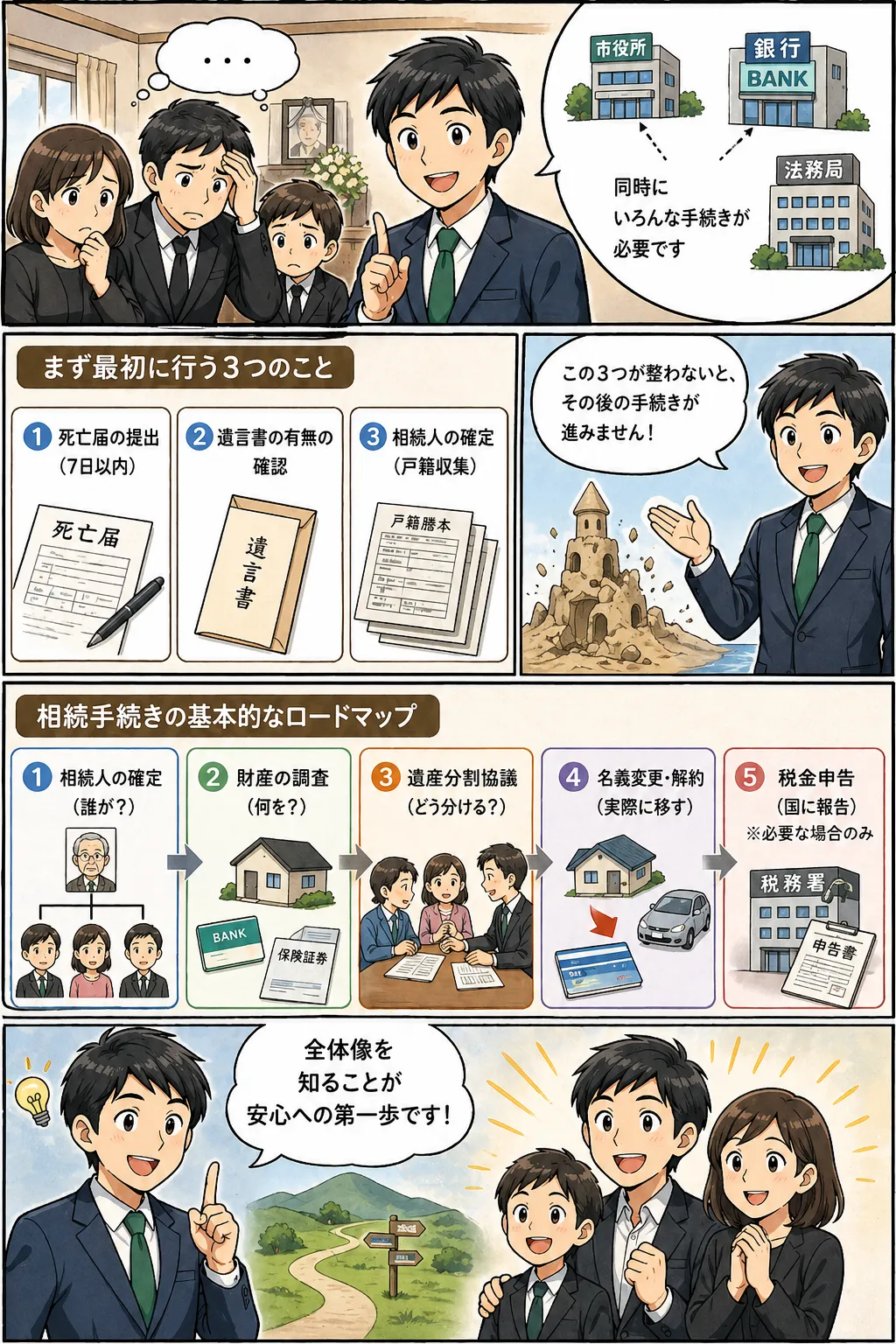相続手続きとは何か?=相続手続きの全体像=