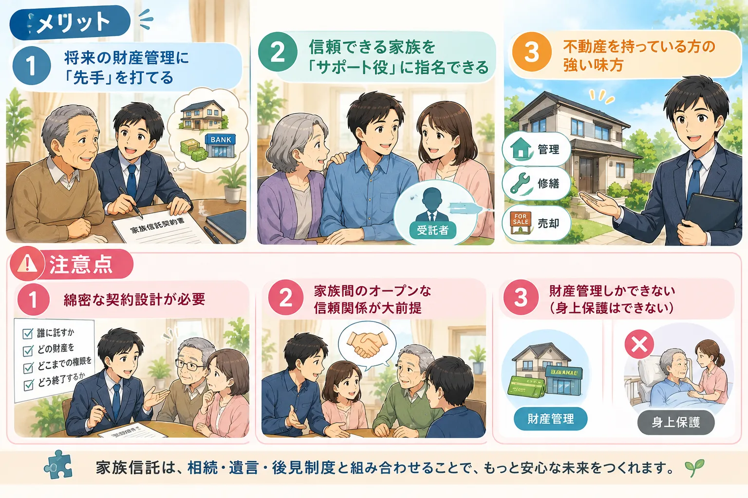 行政書士が伝える「家族信託」のメリットと知っておくべき注意点